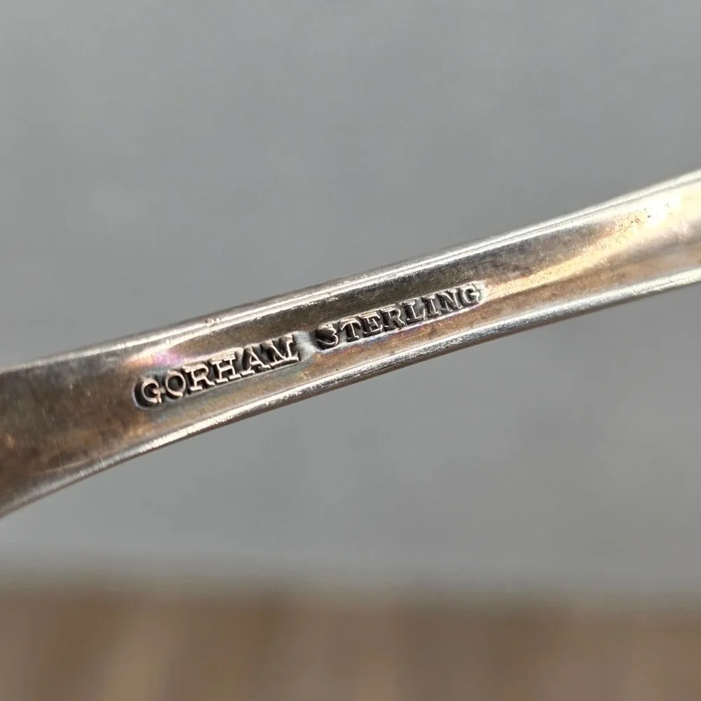 Gorham Sterling Silver Lily of the Valley Serving Spoon 8 3/8